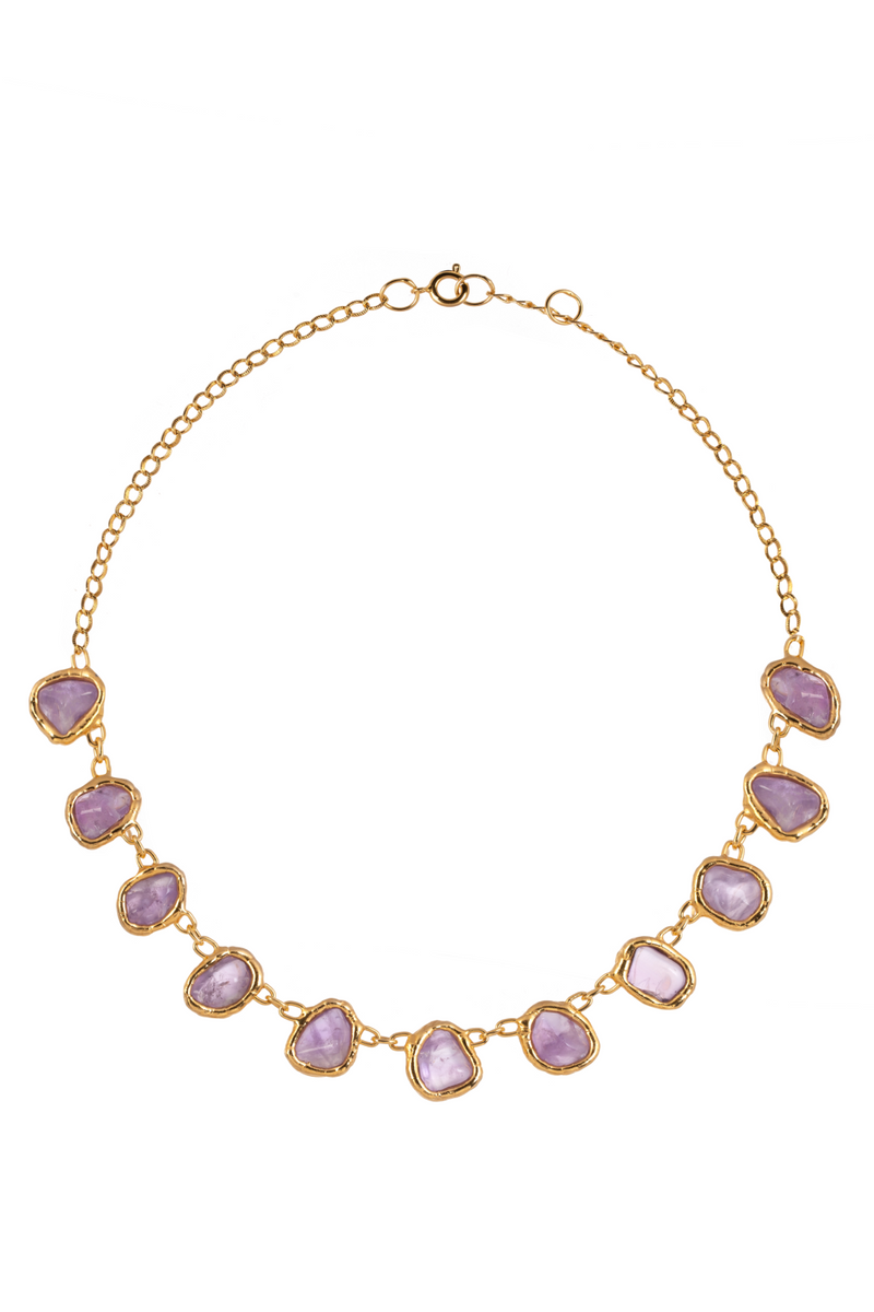 Amethyst Chain Necklace - Tea & Tequila