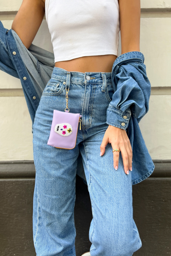 Lila Sugar Skull Purse in Cactus - Tea & Tequila