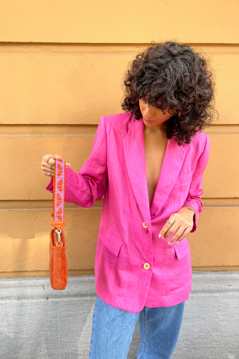 Naranja Bag in Velvet - Tea & Tequila
