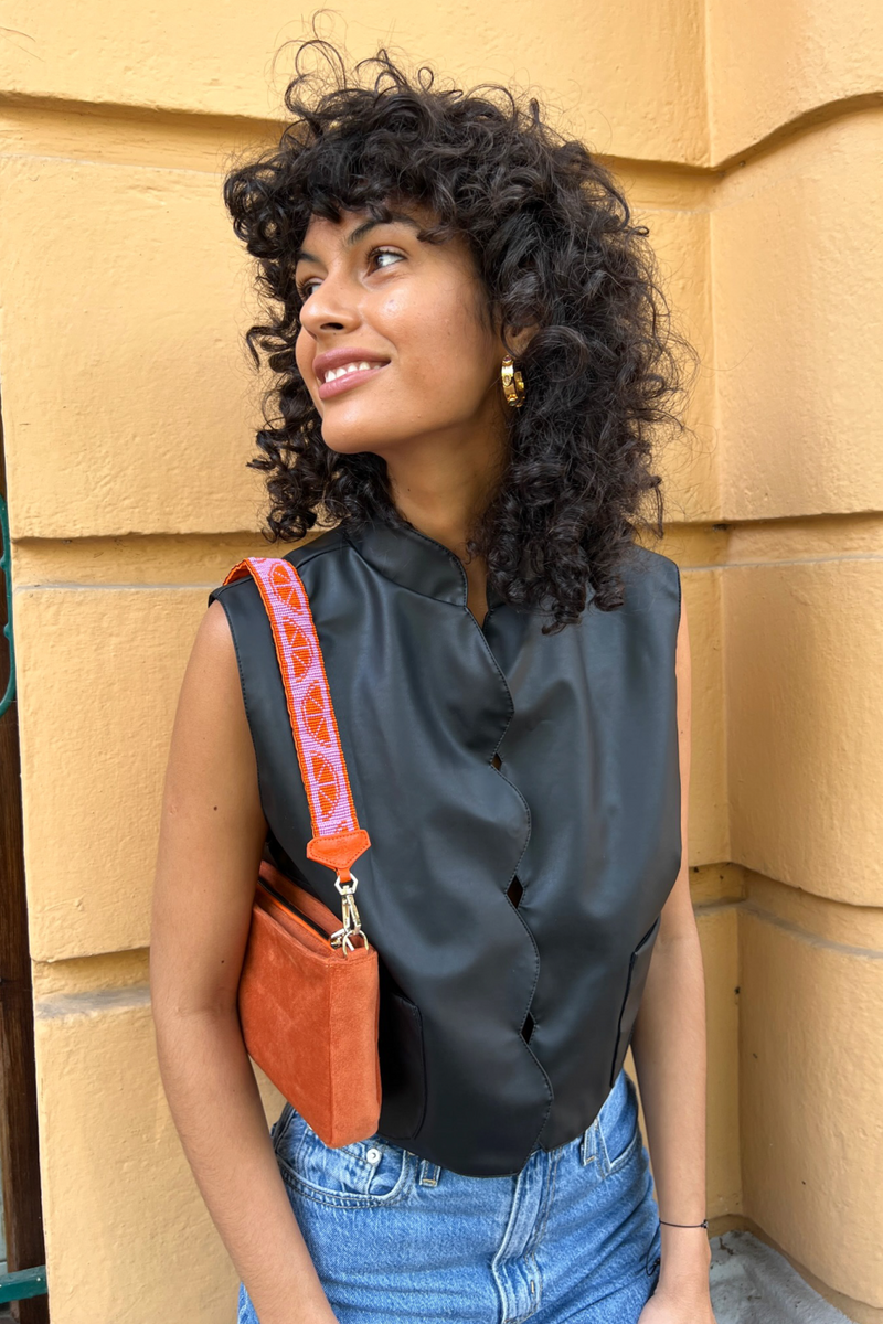 Naranja Bag in Velvet - Tea & Tequila