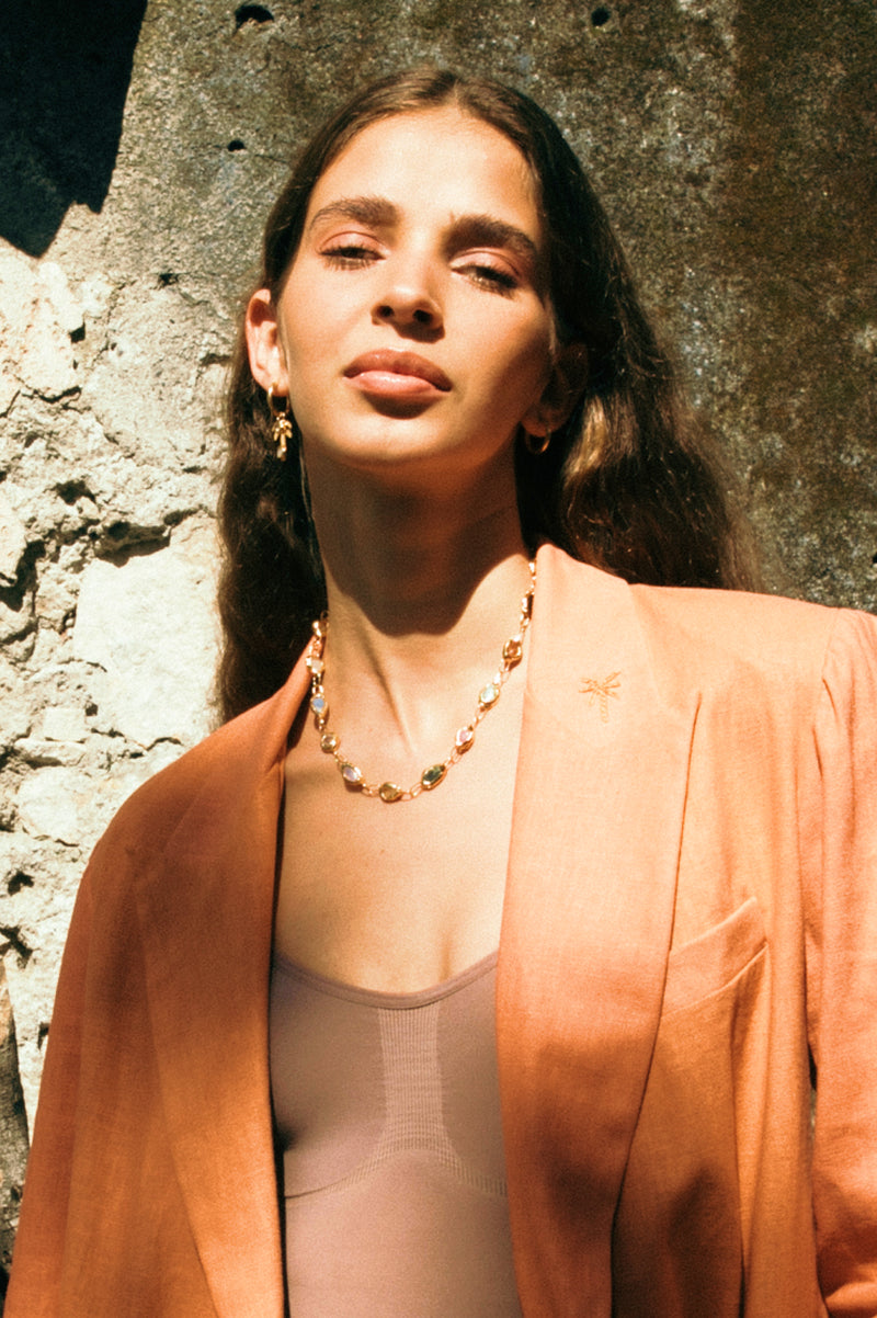 Gold Rainbow Link Chain Necklace - Tea & Tequila